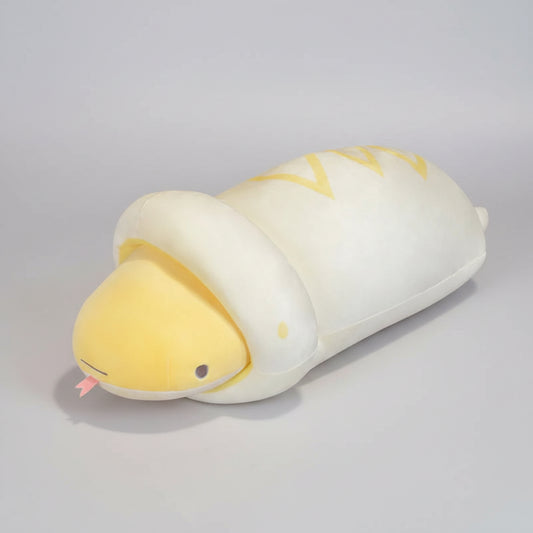 Realistic Snake Plush Toy – Giant Cobra Stuffed Animal Pillow White