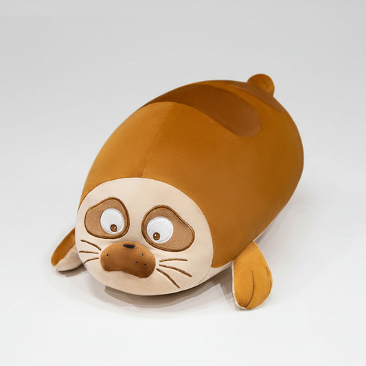 Cute Sea Lion Plush Toy – Soft Seal Stuffed Animal Hug Pillow Brown