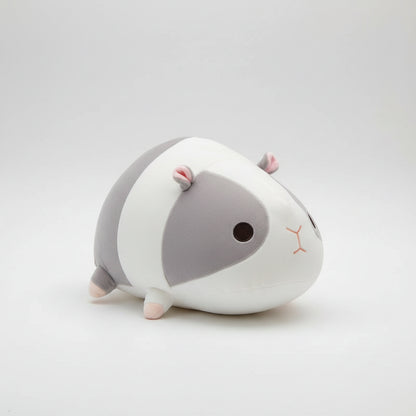 Kawaii Hamster Plush Hug Pillow – Soft Stuffed Chinchilla & Guinea Pig Doll in Gray & Brown (40 & 50cm) Gray