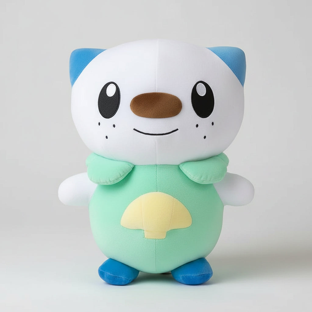 Kawaii Blue Otter Anime Plush Toy – Soft Stuffed Cartoon Animal Doll & Pillow (35–80cm) Oshawott
