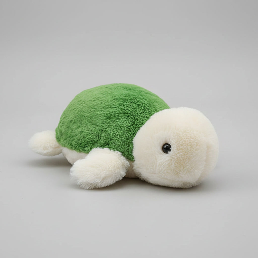 Kawaii Tortoise Plush Pillow – Soft Stuffed Sea Turtle Cushion in Green & Pink (25–60cm) Green