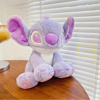 Purple Stitch plush toy with big ears and cute expression sitting upright