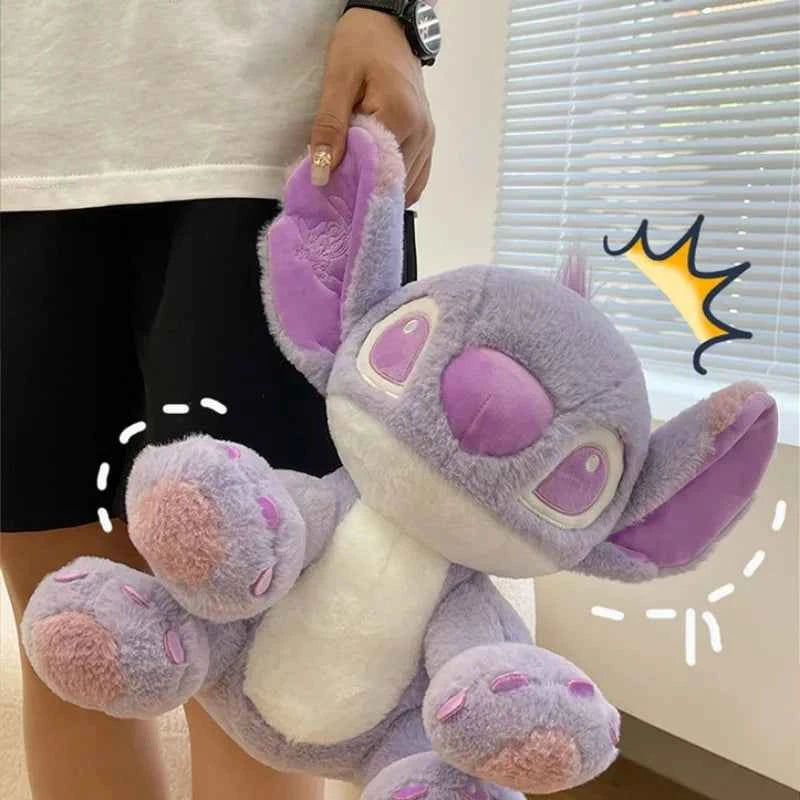 Purple Stitch plush toy with big ears and cute expression sitting upright