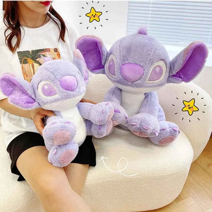 Purple Stitch plush toy with big ears and cute expression sitting upright