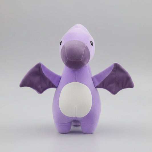 Kawaii Dinosaur Plush Toy – Soft Stuffed Triceratops & Tyrannosaurus Hug Doll (30 & 50cm) Purple