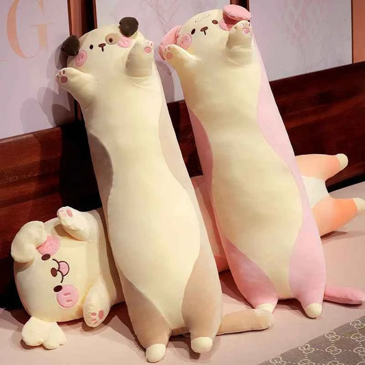 Giant Long Cat Plush Toy (35.4/43.3 in) - Cylindrical Animal Bolster Sleeping Pillow Gift