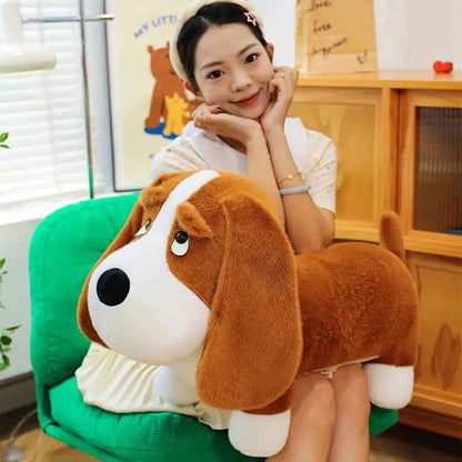 Cute Dog Plush Long Pillow – Soft Puppy Stuffed Animal Body Cushion