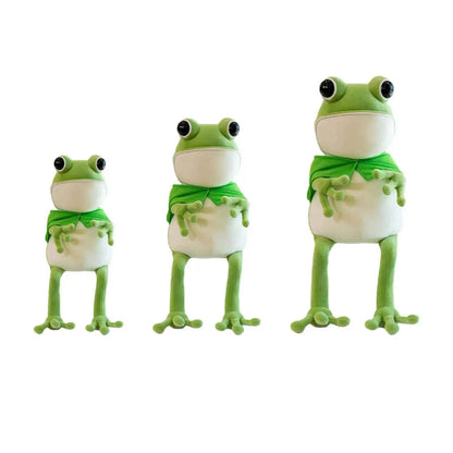 Cute Frog Plush Toy – Hooded Frog Stuffed Animal Pillow