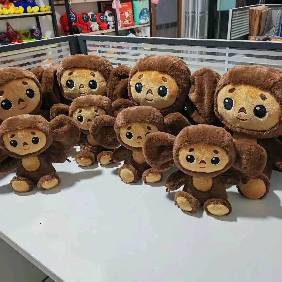New Russia Anime Cheburashka Plush Doll Big Eyes Monkey Чебурашка Stuffed Plushie Toys Lovely Appease Pillow For Kids Gifts