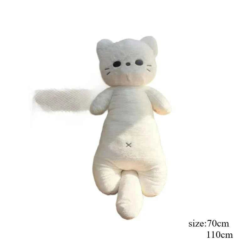 Kawaii Large Cat Plush Pillow – 70 cm or 110 cm