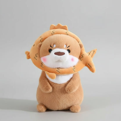 Kawaii Otter Plush Toy Lovely Otter Turn to Dinosaur Rabbit Unicorn Stuffed Doll Soft Cartoon Animal Pillow Birthday Gift