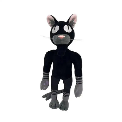 Forest Animal Plush Toy – Elk Deer & Owl Stuffed Doll black cat02