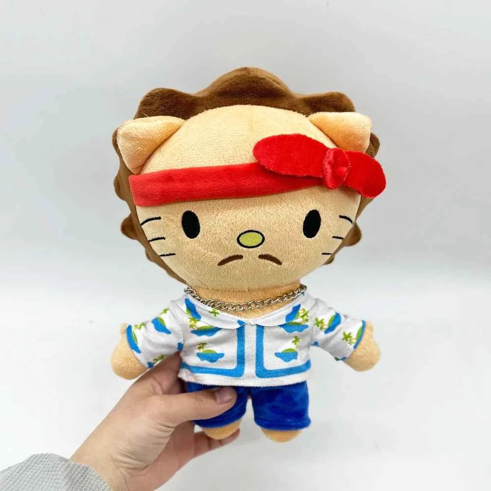Kawaii Hello Kitty Bruno Mars Plush Doll (10.24 inches) - Stuffed Figure Fans Collect