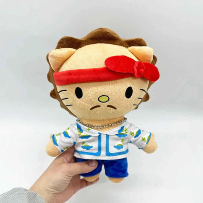 Kawaii Hello Kitty Bruno Mars Plush Doll (10.24 inches) - Stuffed Figure Fans Collect