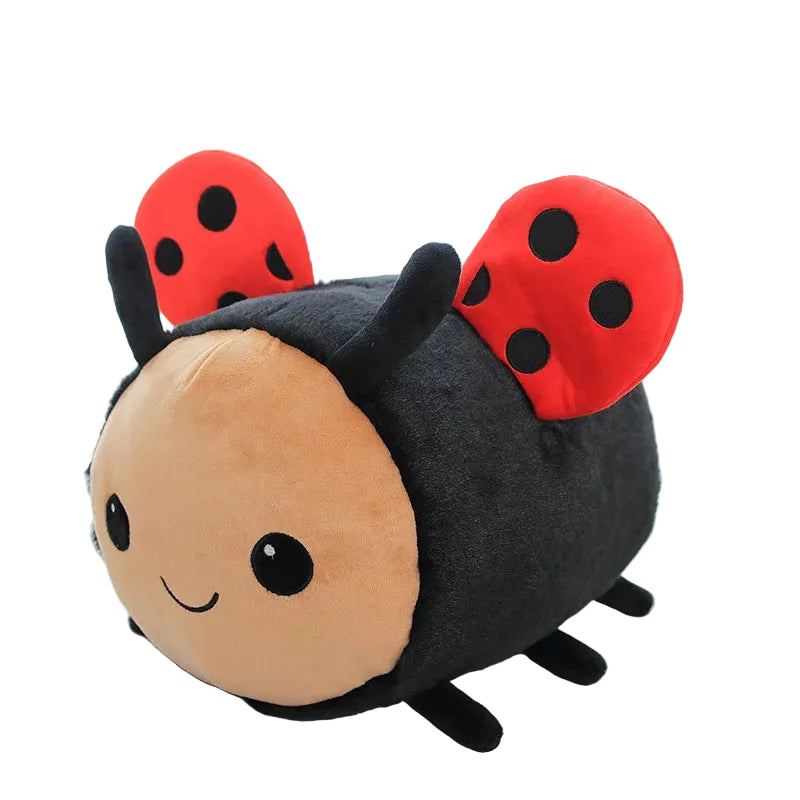 Kawaii Bee Ladybug Plush Toy – Soft Stuffed Insect Doll Pillow