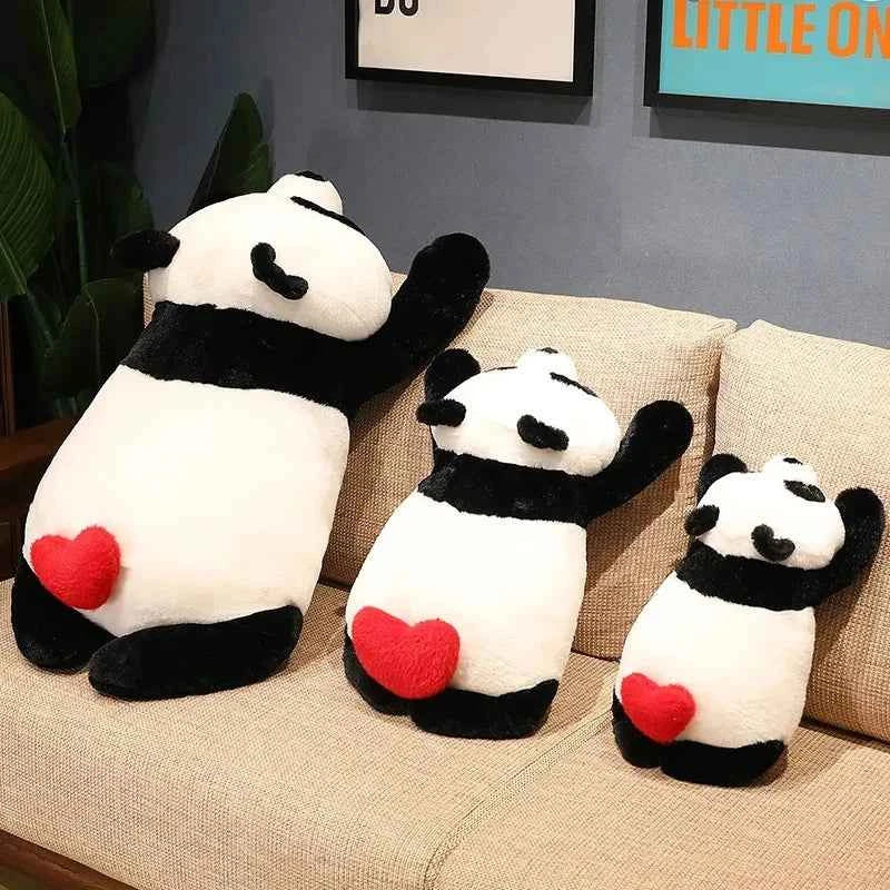 Kawaii Giant Panda Plush Doll - Soft Chubby Stuffed Animal Cuddle Pillow and Gift, 3 Sizes