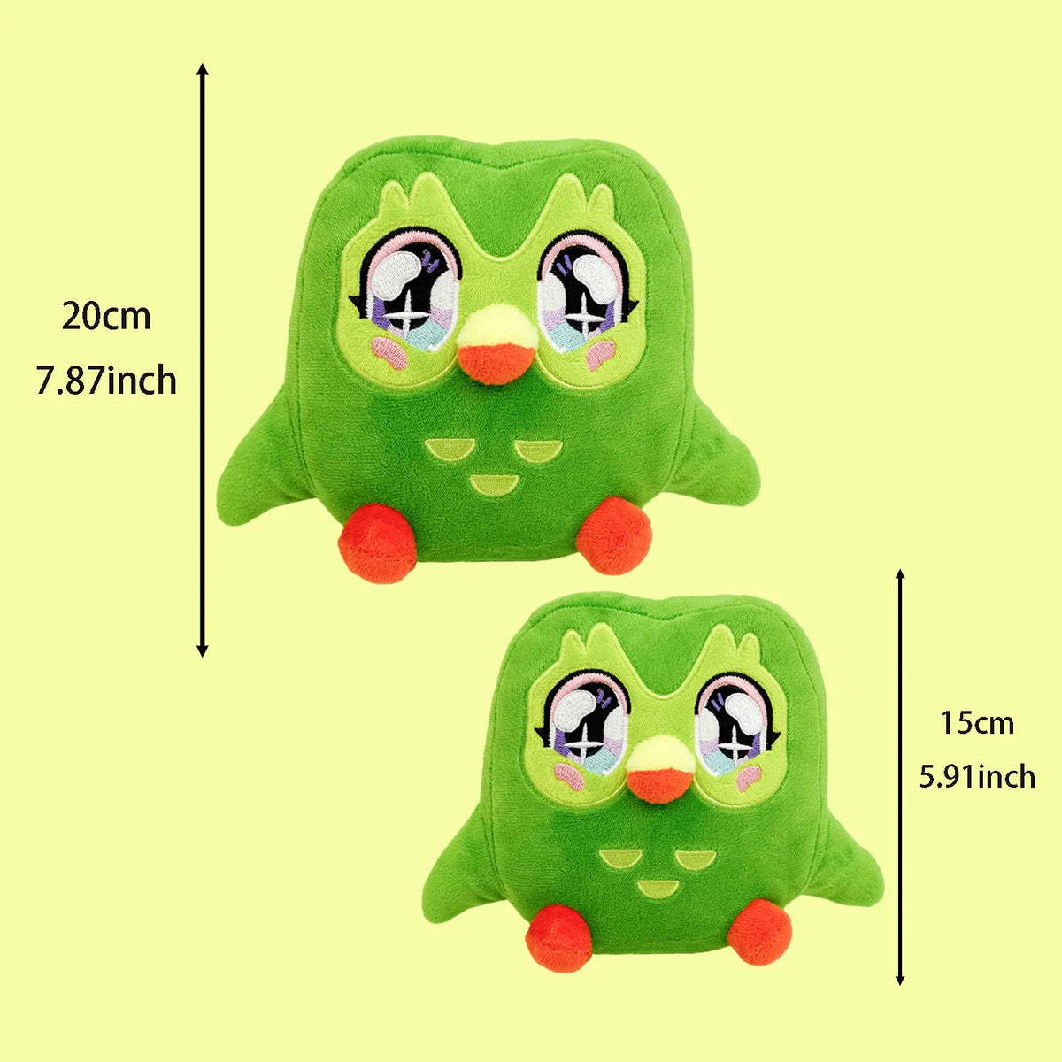 Kawaii Owl and Scarf Bear Plush Collection - Soft Stuffed Animal Dolls and Room Cushion Gift, 26 Styles A-2pcs