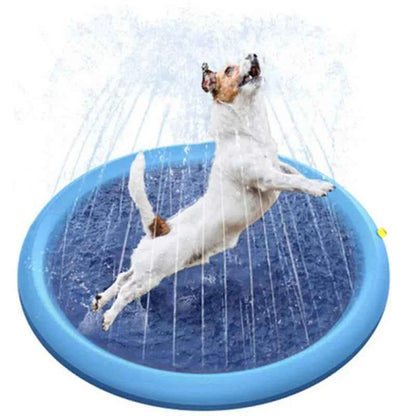 Summer Pet Swimming Pool Inflatable Water Sprinkler Pad Play Cooling Mat Outdoor Interactive Fountain Toy for Dogs