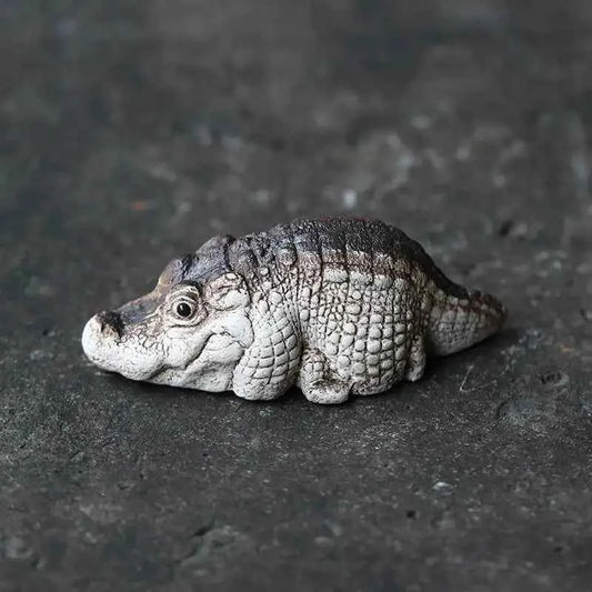Mini Chubby Crocodile Figurine Realistic Little Gift