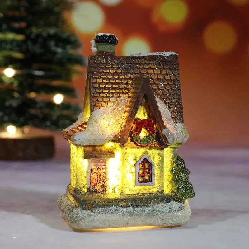 Cute Christmas House LED Night Light (2.4-3.5 in) - Home Ornaments Xmas Gift
