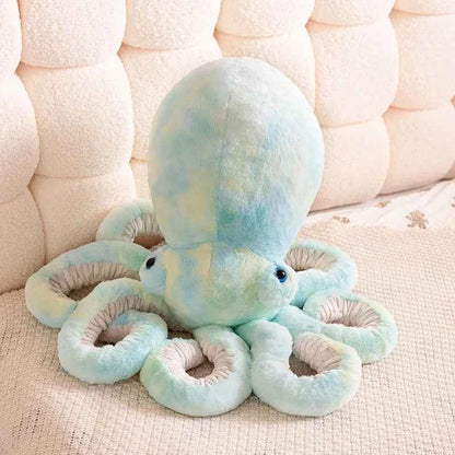 Kawaii Cartoon Octopus Plush Toy - Soft Stuffed Sea Creature Companion and Gift in 3 Colors, 30cm and 45cm Yellow