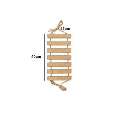 Cat Climbing Frame Bridge Cat Ladder Sisal Rope Wooden Cat 50cm