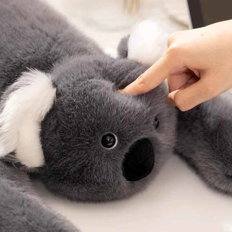 30/65CM Long Arm Weighted Series Panda Koala Dinosaur Tree Lazy Bear Plush Doll Cute Cartoon Animal Lying Doll Party Gift
