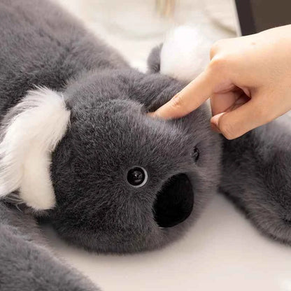 30/65CM Long Arm Weighted Series Panda Koala Dinosaur Tree Lazy Bear Plush Doll Cute Cartoon Animal Lying Doll Party Gift