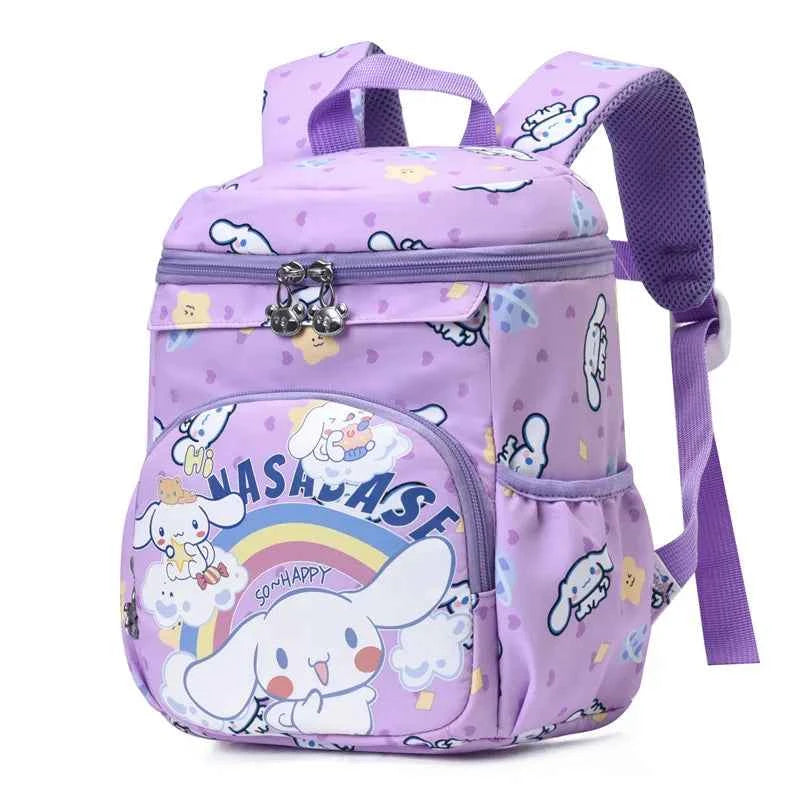 Kuromi Hello Kitty Orthopedic Backpack - Cartoon Kindergarten Schoolbags (9x4.7x6.3 inches)
