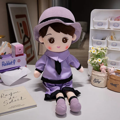 Kawaii Plush Girl Doll – Soft Stuffed Doll Toy for Kids and Decor