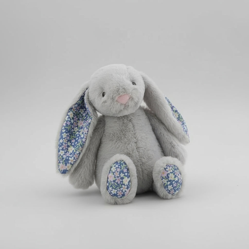 Bonnie Rabbit Plush Toys Soft Floral Ears Bunny Stuffed Dolls Cartoon Plushies Cute Kid Birthday Gifts Home Decor