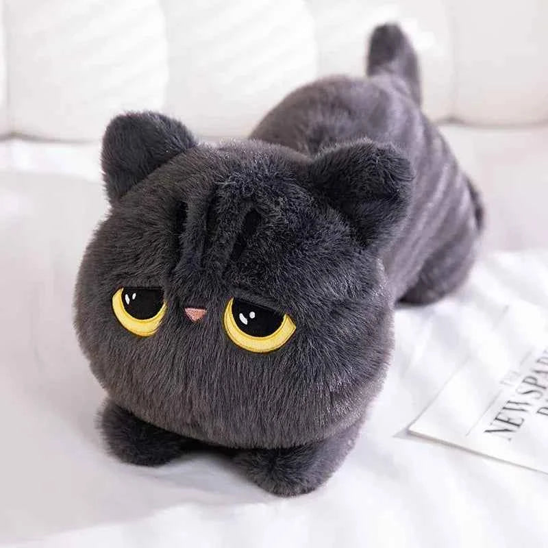 50cm kawaii Black Cat Plush Toy Doll Cute Big Cuddly Pillow Cushion Ins Black Cat Plush Toy Doll For Boy Girl Brithday Gifts