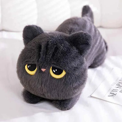 50cm kawaii Black Cat Plush Toy Doll Cute Big Cuddly Pillow Cushion Ins Black Cat Plush Toy Doll For Boy Girl Brithday Gifts