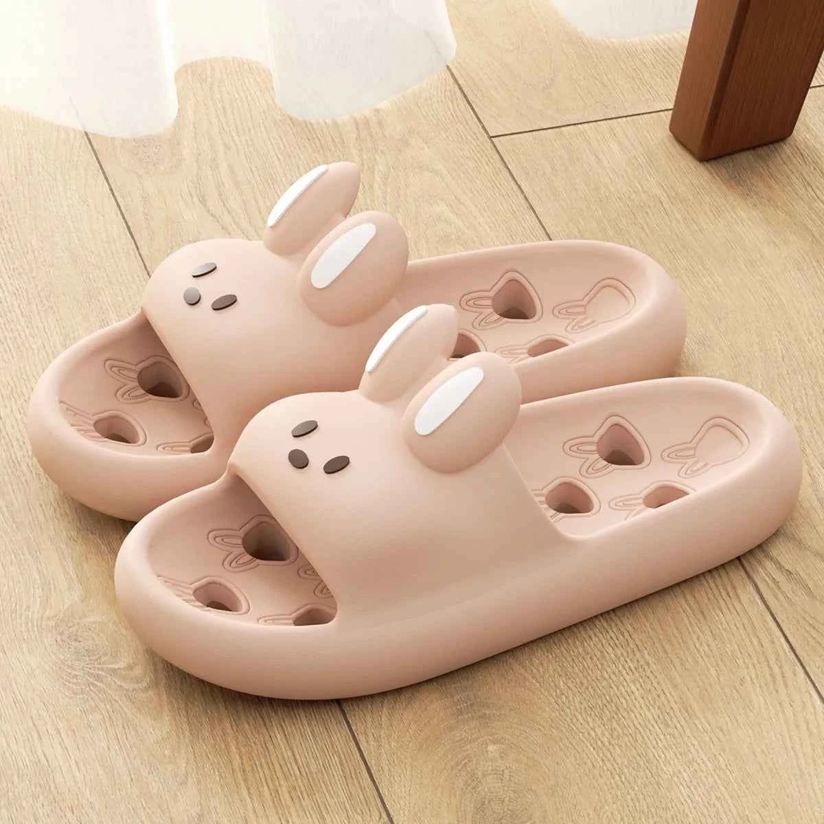House Slipper Women Rabbit Cute Cloud Sandals Summer Flip Pink