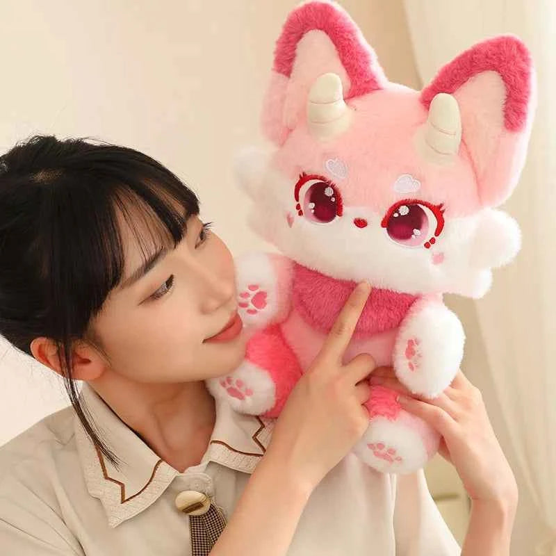35cm Fox Plush Toy Baby Kids Appease Sleeping Pillow Doll Animal Stuffed Plush Toy Birthday Gifts for Girls Children
