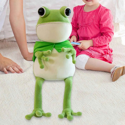 Cute Frog Plush Toy – Hooded Frog Stuffed Animal Pillow
