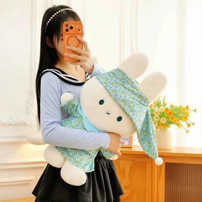 Kawaii Pajamas White Bunny Plush Toy – Soft Stuffed Rabbit Sleeping Pillow Cuddle Doll (40–80cm)