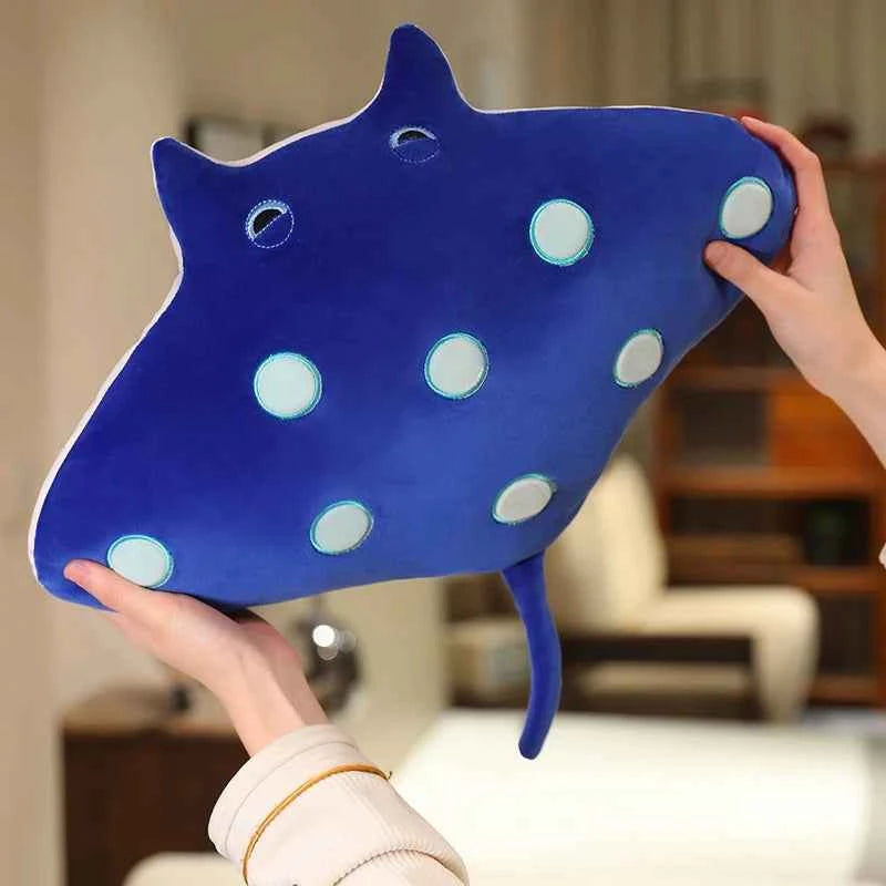 Giant Manta Ray Plush Toy – Kawaii Sea Animal Stuffed Pillow