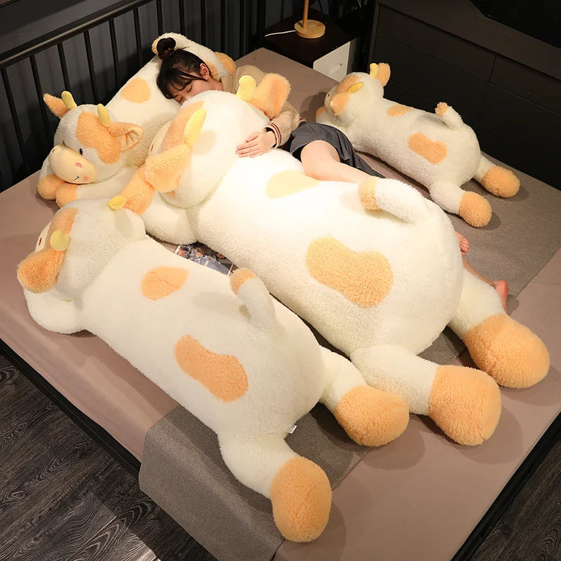 Milk Cow Plush Pillow – 35.4" (90cm) Cartoon Stuffed Animal Doll