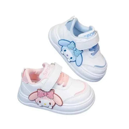 Girl White My Melody Cartoon Sneakers - Anti Slip Soft Bottom Child Sports Shoes