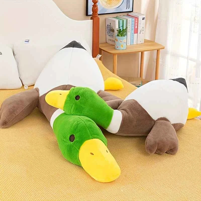 Duck Plush Toys Fluffy Sleep Pillow Cute Animal Stuffed Mat
