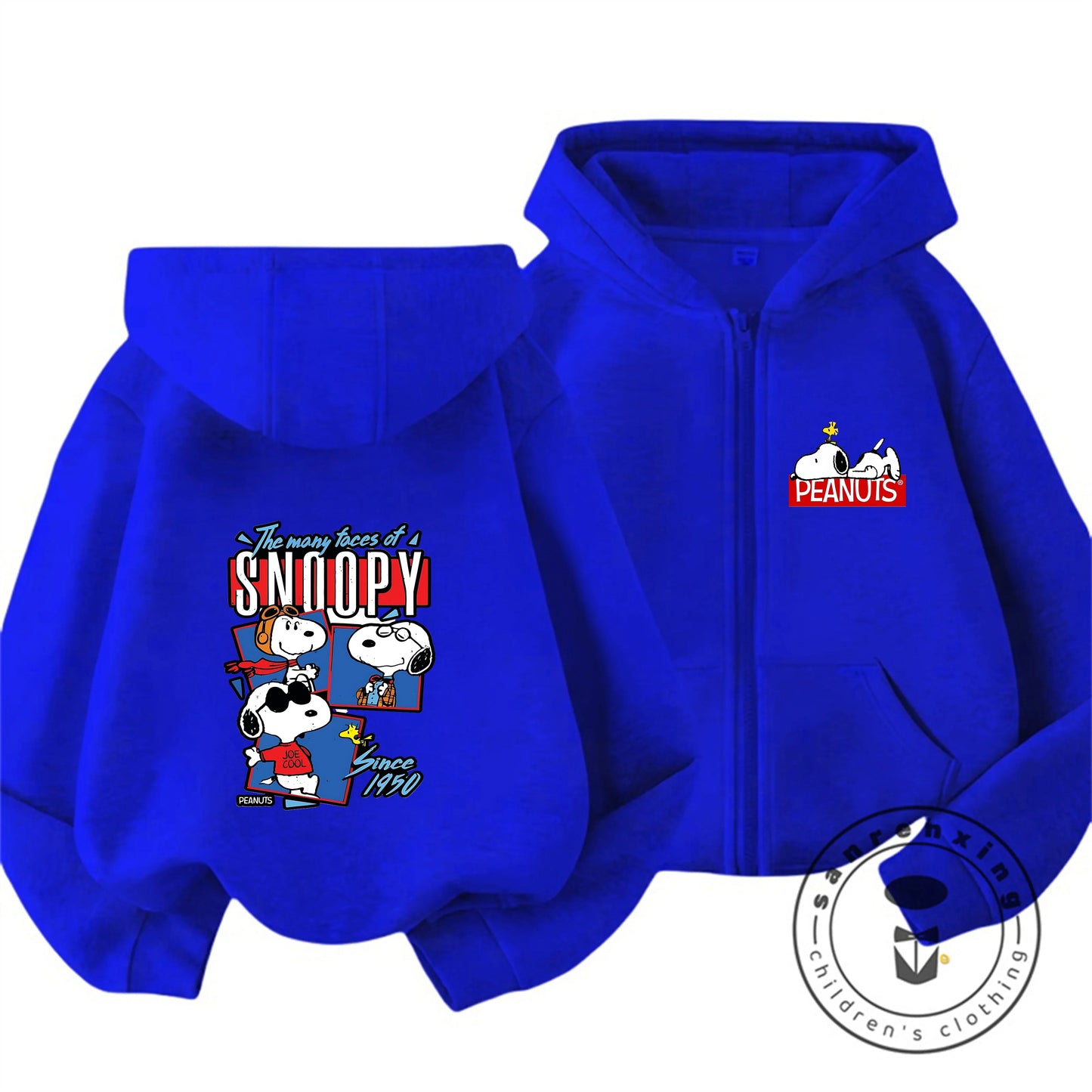 Snoopy Kids Zip-Up Hoodie – Cute Cartoon Winter Sweatshirt 15