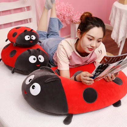 Kawaii Insect Plush Toy – Ladybug Bee Stuffed Pillow Cushion