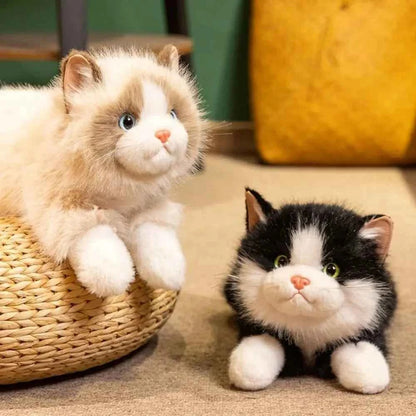 Realistic Cat Plush Toy – Soft Simulation Kitten Stuffed Animal