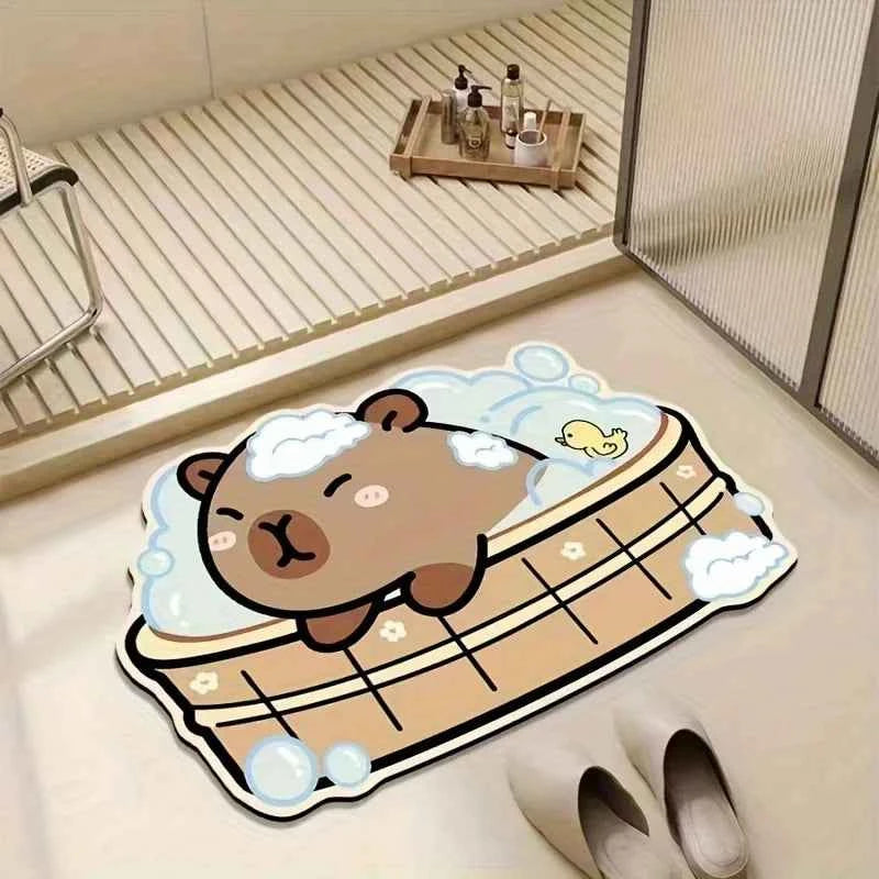 Cute Cartoon Bear Carpet Kitchen Rug Doormat Welcome Mat GZN1