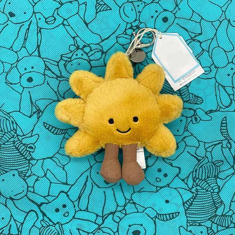 Marshmallow Plush Toy, Mini Cherry Charm, Jellyfish Plush Toy, Watermelon, Sunflower, JC Sour Pickle Bag Charm