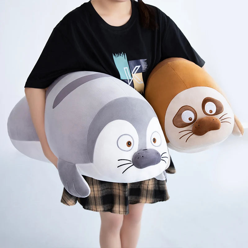 Cute Sea Lion Plush Toy – Soft Seal Stuffed Animal Hug Pillow