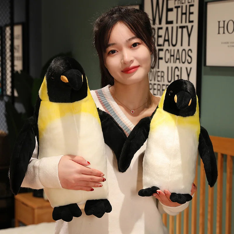 Cute Fluffy Penguin Plush Doll - Soft Stuffed Animal Toy Room Decor Gift, 3 Sizes