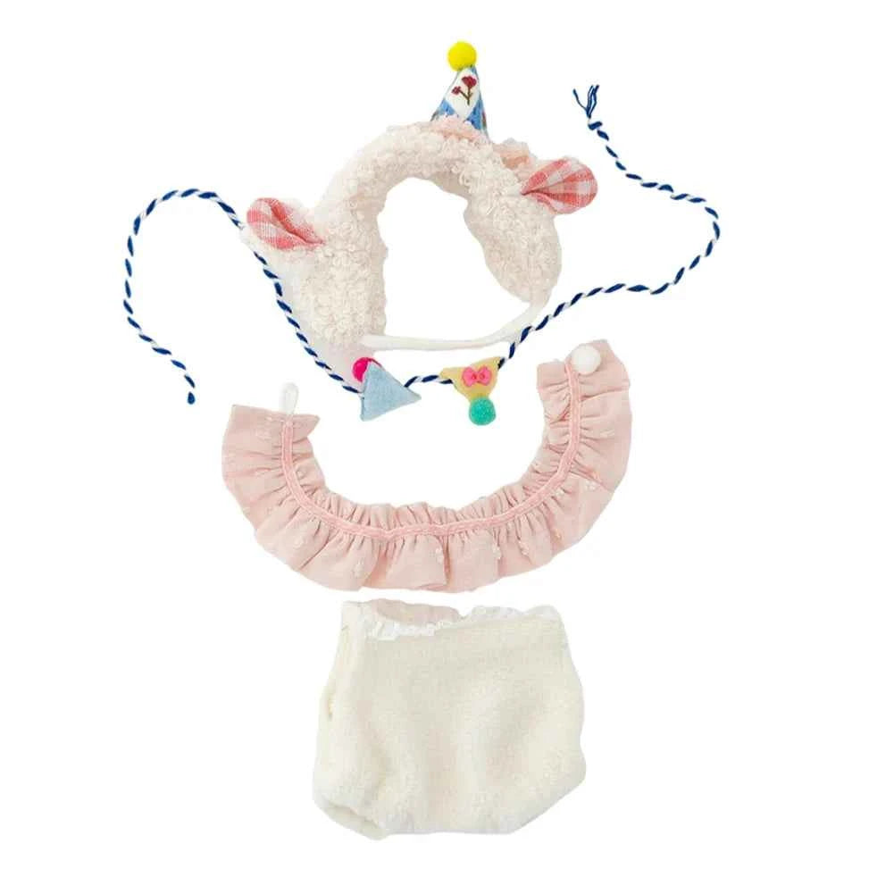 17CM Plush Doll Clothes Kawaii Doll Clothes Plush Doll Changing Clothes Dolll Clothes Suit Dolls Accessories