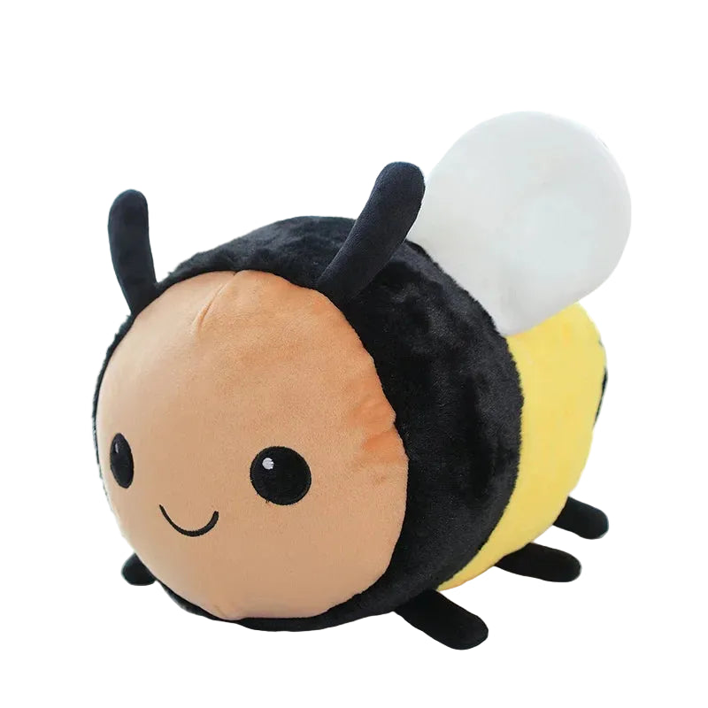 Kawaii Bee Ladybug Plush Toy – Soft Stuffed Insect Doll Pillow